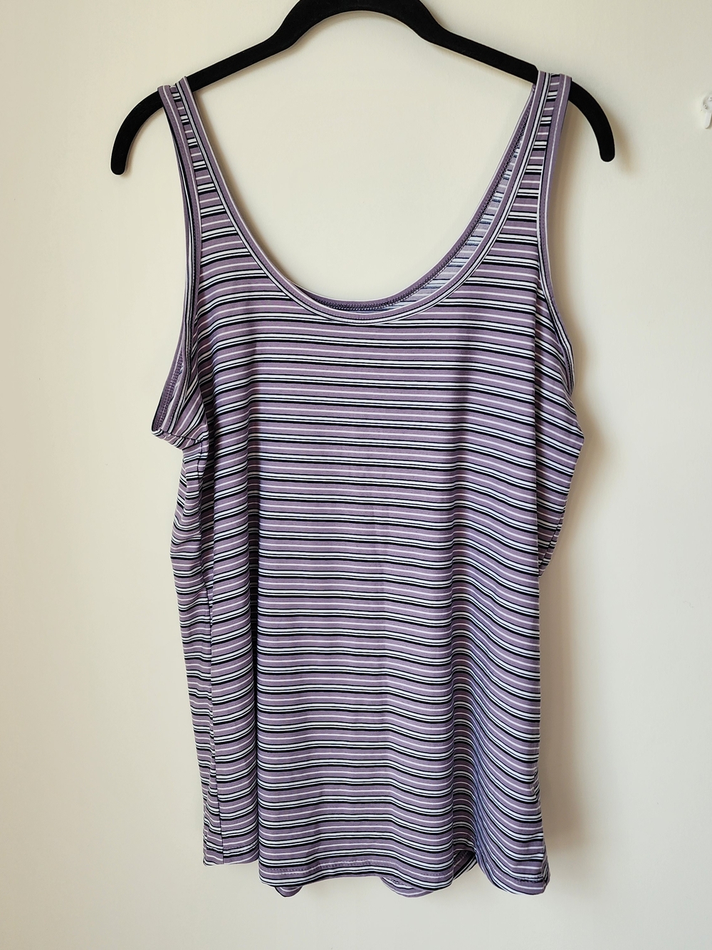 Striped Lavender Tank Top - Women